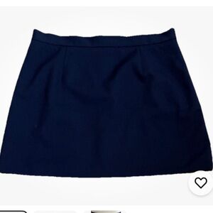 NWT ANTONIO MELANI Navy A-Line Short Skirt Size 12 Lined